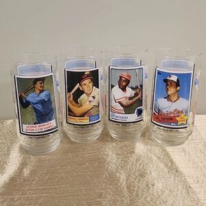 McDonalds All Time Greatest Team 1993 Basball Glass Set of 4 Topps